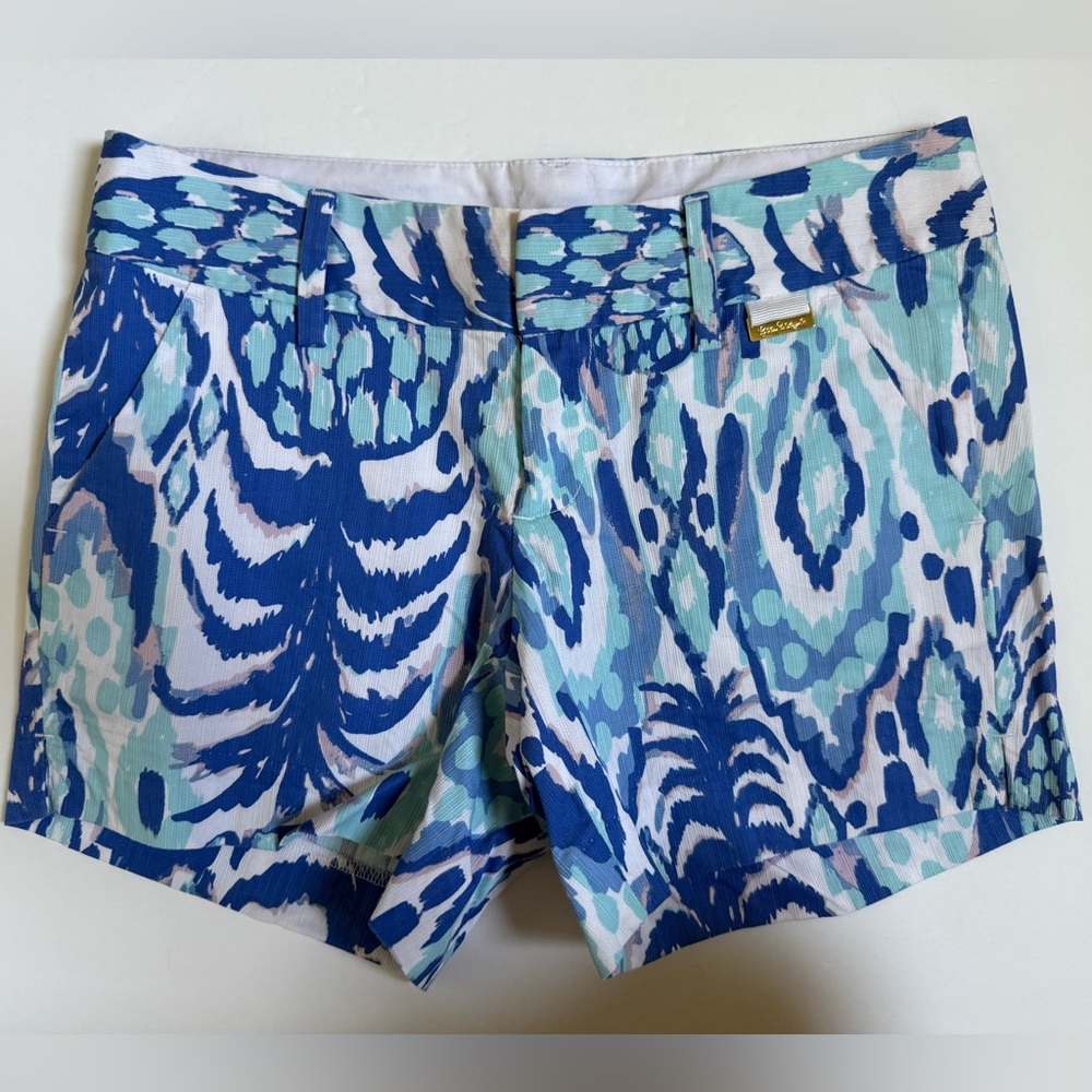 Lilly Pulitzer Callahan Shorts Tropi Call Me Serene Blue